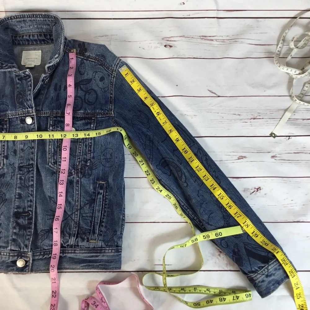 American Eagle Outfitters‎ Graffiti Denim Jacket